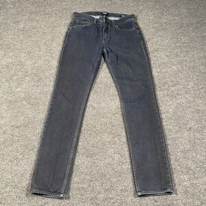 Paige Lennox Jeans Mens 31x30 Faded Blue Stretch Denim Made in USA Dark Wash